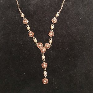 Brown copper statement necklace